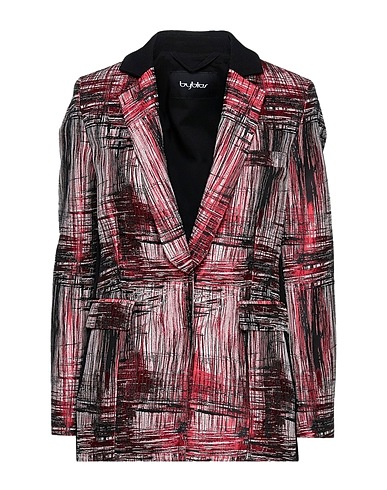 BYBLOS Giacca Rosso 100% Poliestere, Viscosa, Elastan