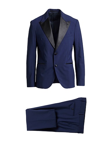 ELEVENTY Suits Navy 96% Wool, 4% Elastane