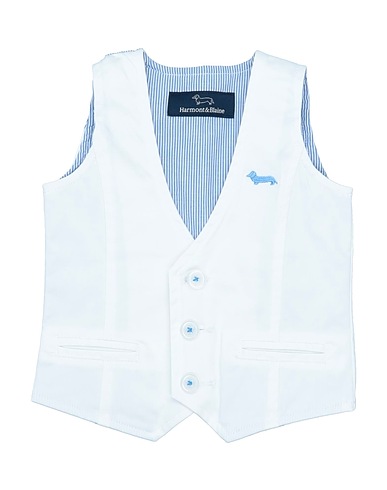 HARMONT & BLAINE Waistcoat White 97% Cotton, 3% Elastane