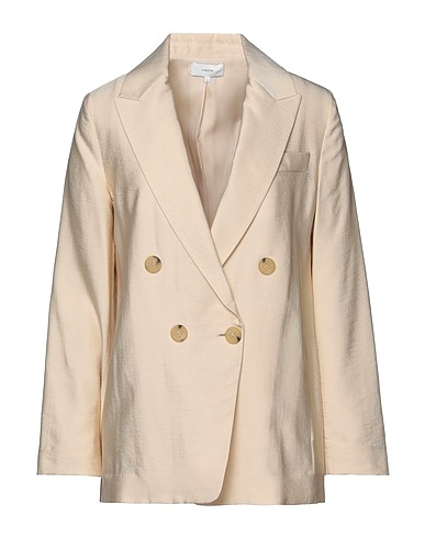 VINCE. Blazer Beige 46% Acetate, 45% Viscose, 9% Nylon