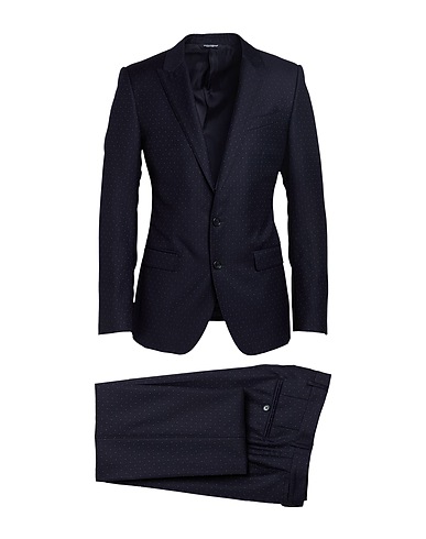 DOLCE&GABBANA Suits Midnight blue 100% Virgin Wool