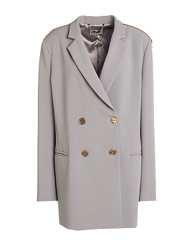 ELISABETTA FRANCHI Blazer Grey 95% Polyester, 5% Elastane