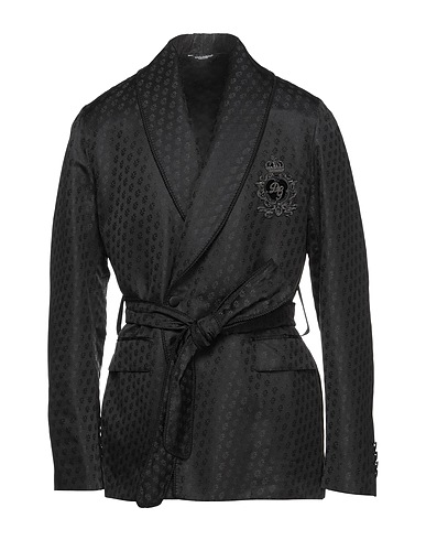 DOLCE&GABBANA Blazer Black 100% Silk, Brass, Viscose, Cotton, Polyester