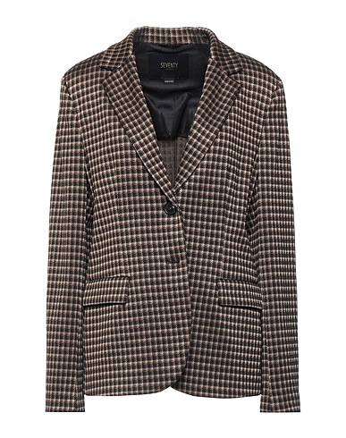 SEVENTY VENEZIA Blazer Black 45% Polyester, 20% Polyamide, 16% Acrylic, 16% Virgin Wool, 3% Elastane