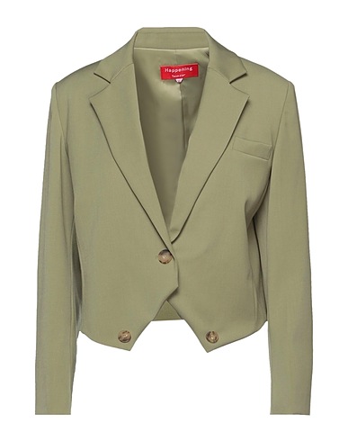 HAPPENING 4'33'' Giacca Verde salvia 49% Lana, 49% Poliestere, 2% Poliuretano