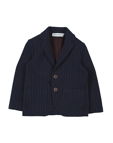 MANUEL RITZ Blazer Midnight blue 70% Polyester, 22% Polyamide, 4% Elastane, 4% Acrylic