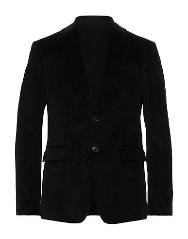 GRIFONI Blazer Midnight blue 98% Cotton, 2% Elastane