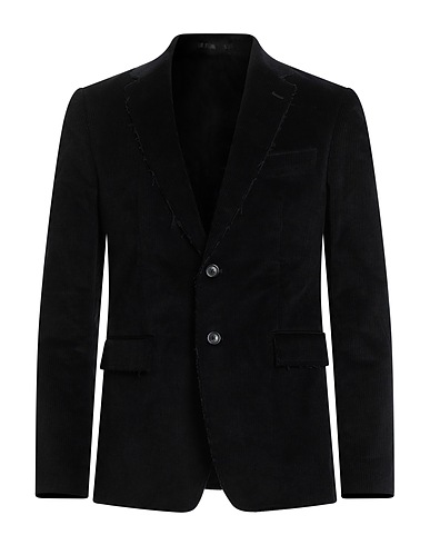 GRIFONI Blazer Charcoal 98% Cotton, 2% Elastane