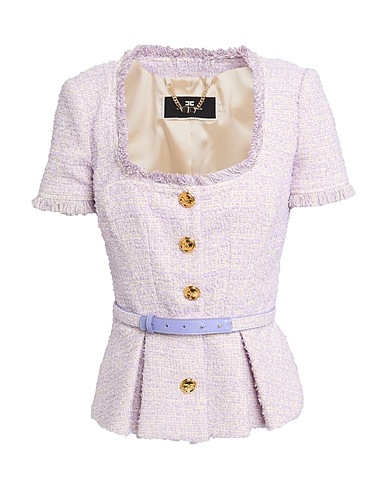 ELISABETTA FRANCHI Giubbotto Lilla 76% Cotone, 17% Poliammide, 4% Viscosa, 2% Fibre sintetiche, 1% Altre Fibre