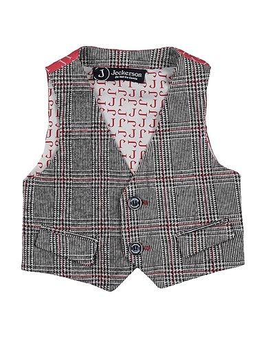 JECKERSON Suit vest Black 43% Polyester, 29% Cotton, 28% Acrylic