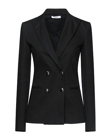 AMEN Blazer Black 97% Cotton, 3% Elastane