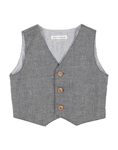 ZHOE & TOBIAH Waistcoat Black 70% Cotton, 26% Linen, 4% Elastane