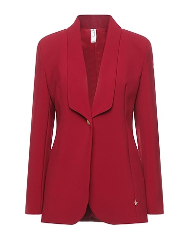 SOUVENIR Blazer Burgundy 95% Polyester, 5% Elastane
