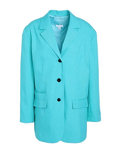 TOPSHOP Blazer Turquoise 100% Polyester