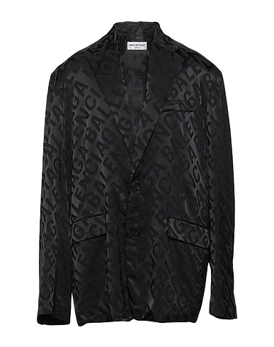 BALENCIAGA Blazer Black 64% Viscose, 34% Polyacrylic, 2% Elastane