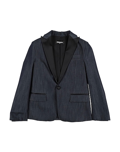 DSQUARED2 Blazer Midnight blue 100% Cotton, Acetate, Nylon, Elastane