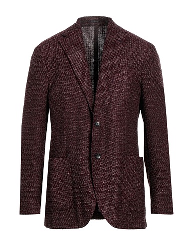 LARDINI Blazer Plum 41% Wool, 19% Silk, 18% Cotton, 16% Linen, 6% Polyamide
