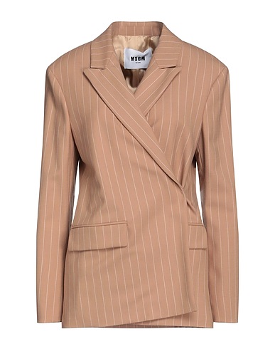 MSGM Giacca Cammello 53% Poliestere riciclato, 44% Lana Vergine, 3% Elastan