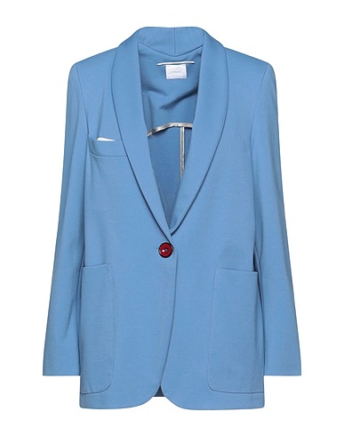 MERCI ITALIA Blazer Pastel blue 65% Viscose, 32% Nylon, 3% Elastane