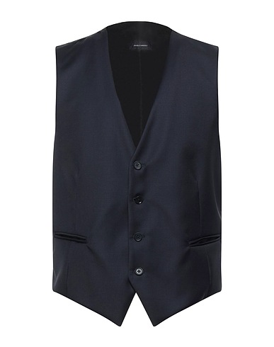 ANGELO NARDELLI Waistcoat Midnight blue 100% Virgin Wool