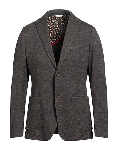 MANUEL RITZ Blazer Brown 68% Polyester, 20% Viscose, 10% Cotton, 2% Elastane