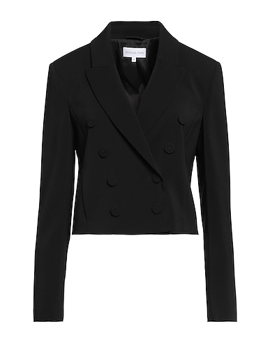 PATRIZIA PEPE Blazer Black 97% Polyester, 3% Elastane