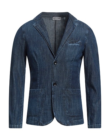 DANIELE ALESSANDRINI HOMME テーラードジャケット ブルー コットン 100%
