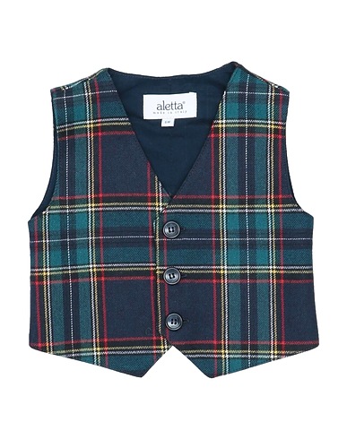 ALETTA Waistcoat Midnight blue 64% Polyester, 34% Viscose, 2% Elastane
