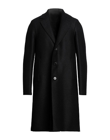 HARRIS WHARF LONDON Mantel Schwarz 100% Schurwolle, Polyester