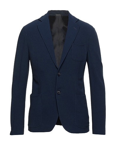 GIORGIO ARMANI Blazer Midnight blue 99% Virgin Wool, 1% Elastane
