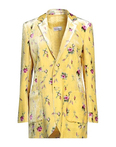REDValentino Blazer Yellow 79% Viscose, 21% Silk