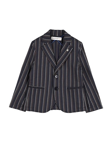 MANUEL RITZ Blazer Blu notte 82% Cotone, 18% Lino