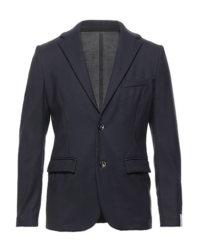 PAOLO PECORA Blazer Midnight blue 60% Wool, 38% Polyester, 2% Elastane