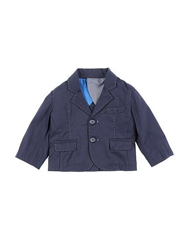 MANUELL & FRANK Blazer Midnight blue 97% Cotton, 3% Elastane