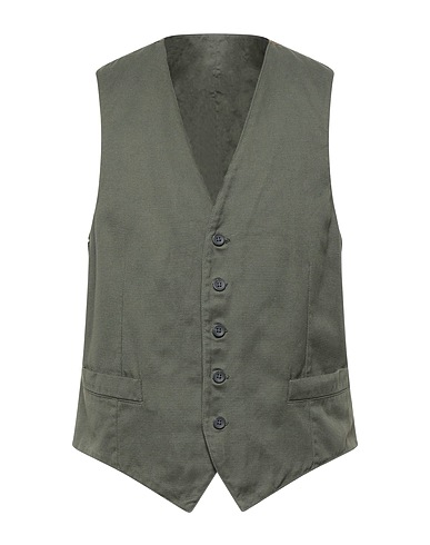 BESPOKE Suit vest Military green 100% Cotton