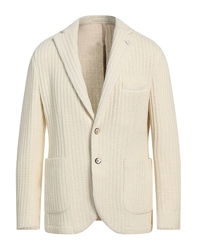 L.B.M. 1911 Blazer White 66% Wool, 23% Polyamide, 7% Polyester, 4% Other Fibres