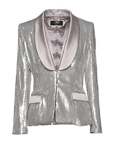ELISABETTA FRANCHI Blazer Silver 100% Polyester