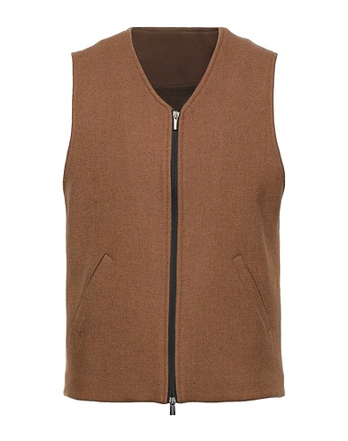 NINE IN THE MORNING Suit vest Camel 62% Wool, 38% Polyester