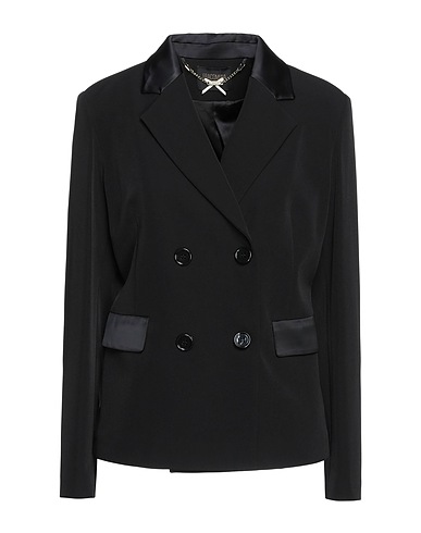 FRACOMINA Blazer Black 88% Polyester, 12% Elastane