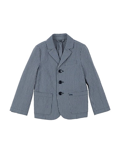 EMPORIO ARMANI Blazer Midnight blue 98% Cotton, 2% Elastane