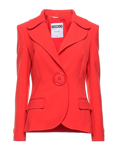 MOSCHINO Blazer Red 89% Polyester, 11% Polyurethane