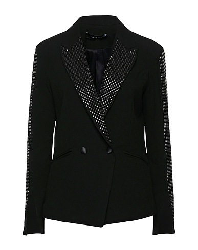 EMMA & GAIA Blazer Black 65% Polyester, 33% Viscose, 2% Elastane