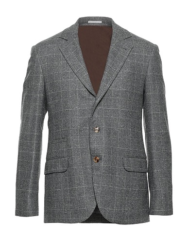 BRUNELLO CUCINELLI Blazer Grey 78% Virgin Wool, 22% Silk