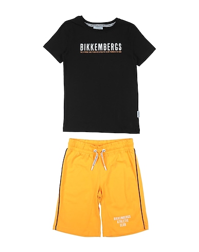 BIKKEMBERGS Completo Bambini NERO 100% Cotone