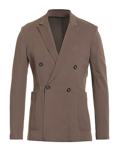 PAOLO PECORA Blazer Taupe 70% Viscose, 25% Polyamide, 5% Elastane