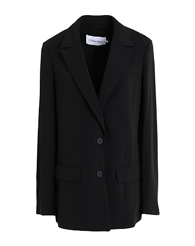 CALVIN KLEIN Blazer Black 94% Polyester, 6% Elastane