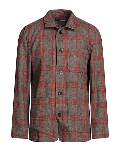 LARDINI Blazer Brown 41% Wool, 39% Cotton, 15% Polyamide, 5% Polyester