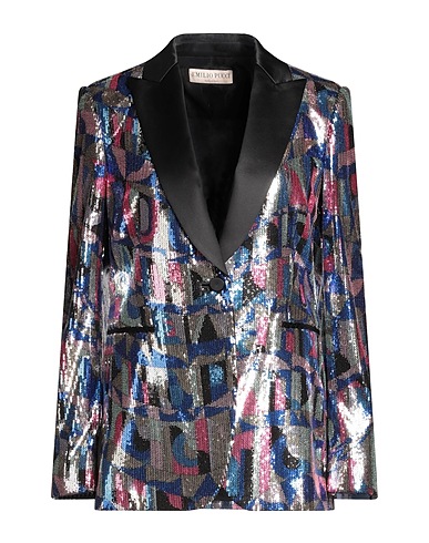 PUCCI Giacca Blu 60% Cotone, 40% Seta