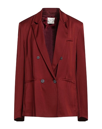 FORTE_FORTE Blazer Brick red 87% Viscose, 13% Wool