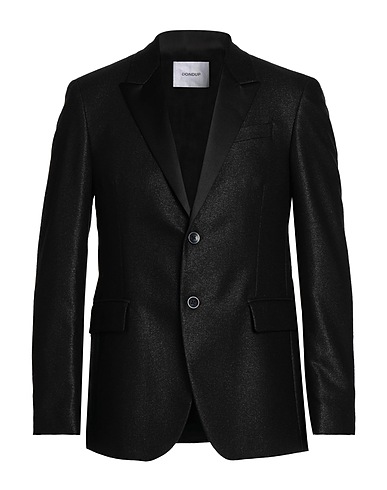 DONDUP Blazer Black 60% Wool, 38% Polyamide, 2% Polyester
